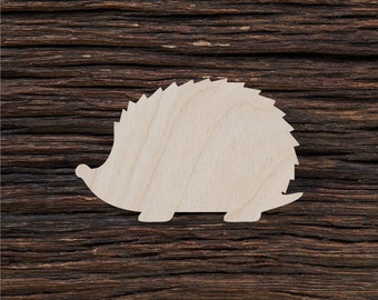 Holz Igel Form zum Basteln und Dekorieren - Laser cut - Igel Geschenke - Igel Geburtstag - Holztier - Tierminiatur