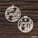 Wooden Custom Personalized Christmas Bauble  Shape For Crafts And Decoration - Acrylic - Laser Cut - CHRISTMAS Pendants - Personalized Gift 