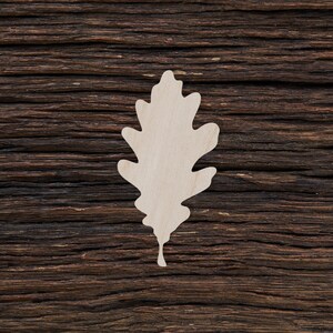 Wooden Oak Leaf for Crafts and Decorations - Oak Leaf Cut Out - Oak Leaf Shape - Oak Leaf Earrings