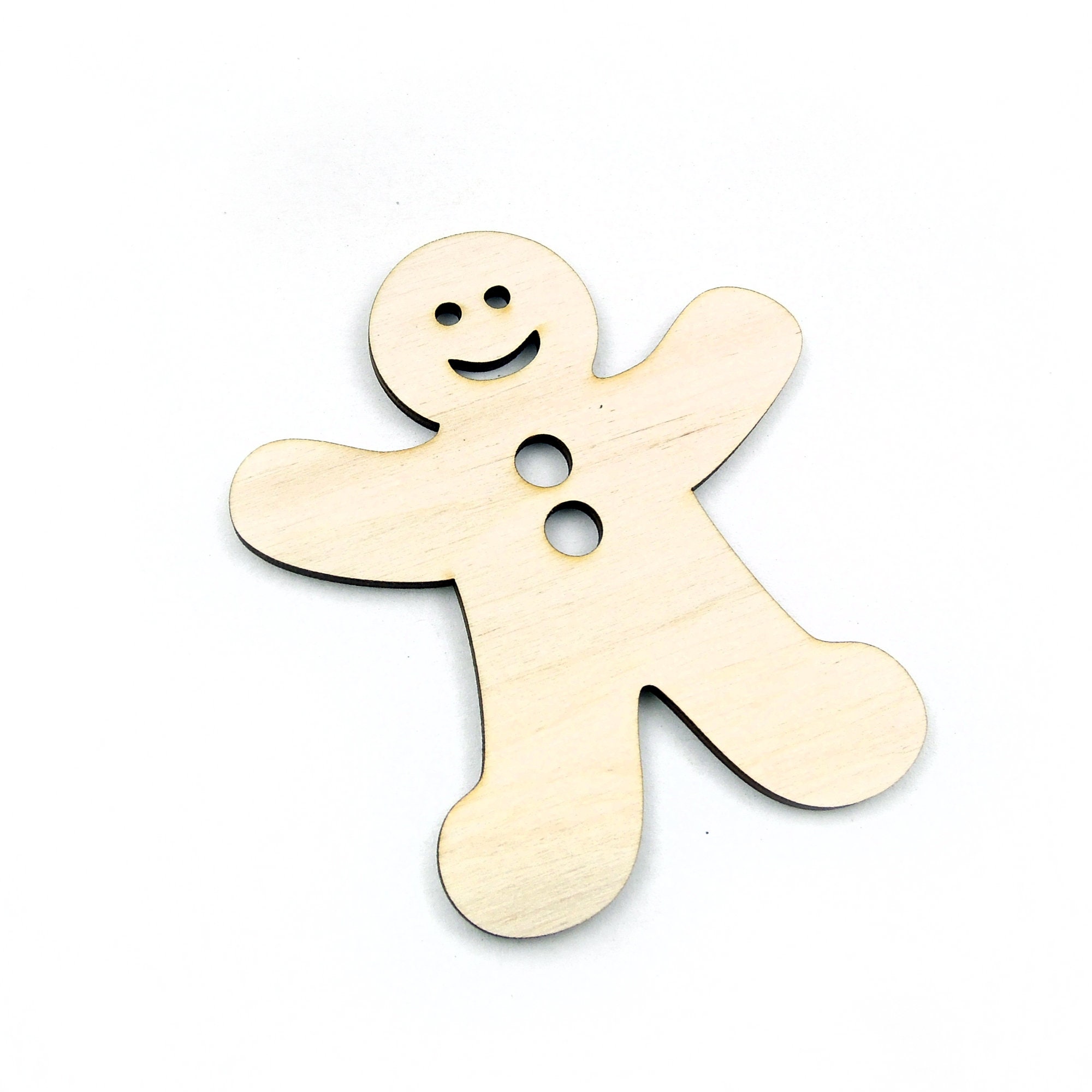 Wooden Gingerbread Man Shape for Crafts and Decoration Laser - Etsy Norway