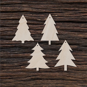 Wooden Christmas Tree Shape For Crafts And Decoration - Laser Cut - Christmas - Christmas Decor - Christmas Ornament - Christmas Decoration