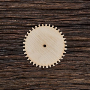 Engranajes de madera para manualidades - Corte láser - Engranajes Steampunk - Rueda dentada de madera - Decoración industrial