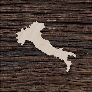 Italien Karte aus Holz zum Basteln und Dekorieren - Laser cut - Italien Karte - Holzkarte - Holzkarte - Italien Wandkunst