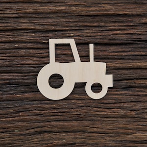 Wooden Tractor Shape For Crafts And Decoration - Laser Cut - Tractor Birthday - Tractor Party - Tractor Silhouette - John Deere Tractor
