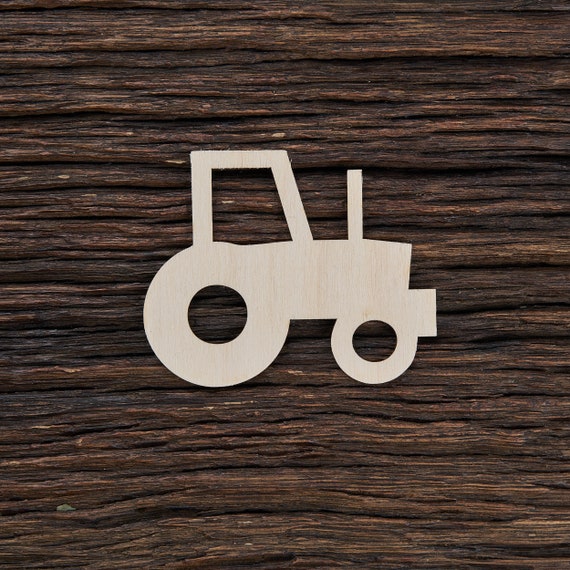 Porte clé tracteur en bois d'if : bijoux-de-sac par tracteur-ancien-en-bois