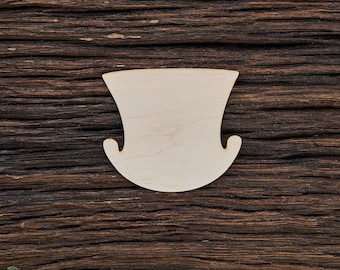Wooden Top Hat Shape For Crafts And Decoration - Laser Cut - Mini Top Hat - Hat - Gentleman Hat - Mad Hatter Hat