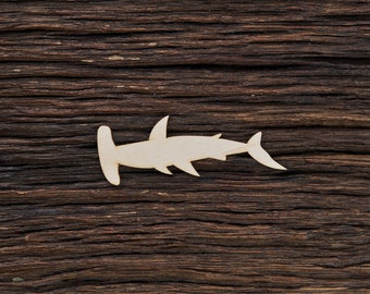 Wooden Hammerhead Shark Shape For Crafts And Decoration - Laser Cut - Shark - Hammerhead - Shark Gift - Shark Decor