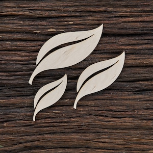 Wooden Leaf Shape for Crafts - Laser Cut - Leaf Decor - Wooden Leaf - Wooden Leaves
