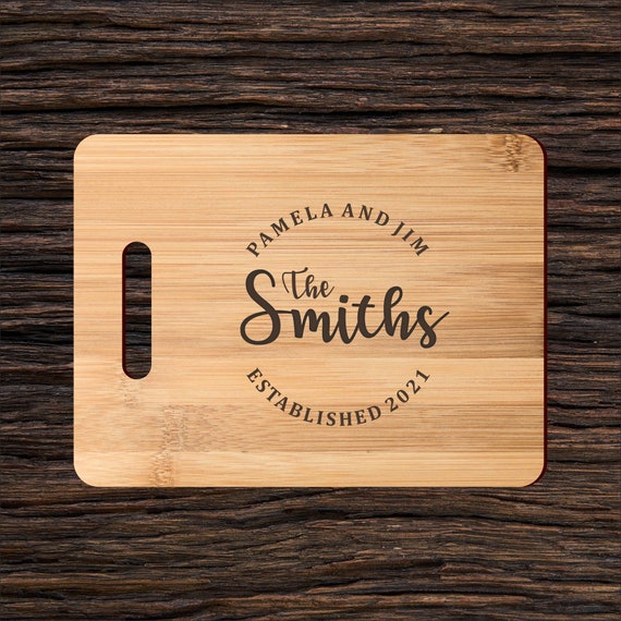 Personalized Engraved Bamboo Cutting Board