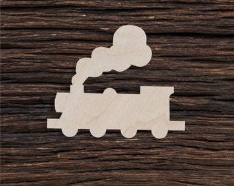 Dampfzug aus Holz zum Basteln und Dekorieren - Laser cut - Zugausschnitt - Zug Dekoration - Vintage Zug - Weihnachtszug