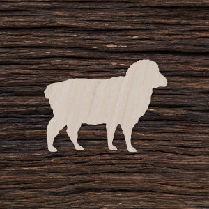 Holzschaf für Basteln und Dekorationen - Schafform - Schaf Magnet - Schaf Halskette
