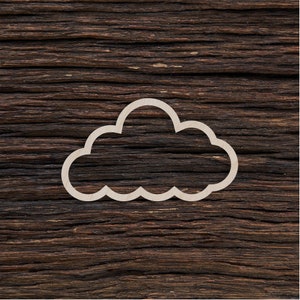 Wooden Fluffy Cloud Cut Out Shape For Crafts And Decoration - Laser Cut - Cloud - Cloud Cut Outs - Cloud Shape - Wood Cut Out