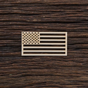 Wooden American Flag Shape For Crafts And Decoration - Laser Cut - Flag - America - Distressed Flag - Us Flag