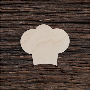 Wooden Chef Hat Shape For Crafts And Decoration - Laser Cut - Chefs Hat - Kids Chef Hat - Custom Chef Hat - Chef Hats