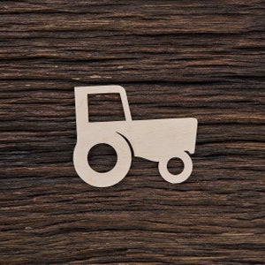 Wooden Farm Tractor Shape For Crafts And Decoration - Laser Cut - Tractor Birthday - Tractor Party - Tractor Silhouette - John Deere Tractor