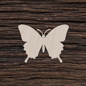 Wooden Butterfly for Crafts and Decorations - Butterfly Necklace - Butterfly Pendant - Butterfly Magnet