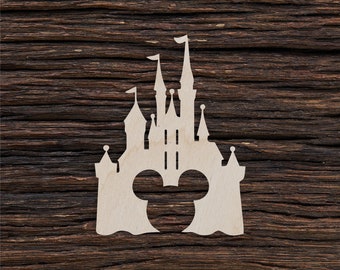 Holzburg Form für Handwerk Und Dekoration - Laser Cut - Micky Schloss - Holzhaus