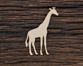 Wooden Giraffe Shape for Crafts and Decoration - Laser Cut - Giraffe Gift - Giraffe Figurine - Giraffe Decor