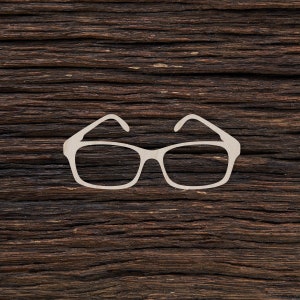 Wooden Glasses for Crafts and Decorations - Glasses Pendant - Glasses Earrings - Glasses Necklace