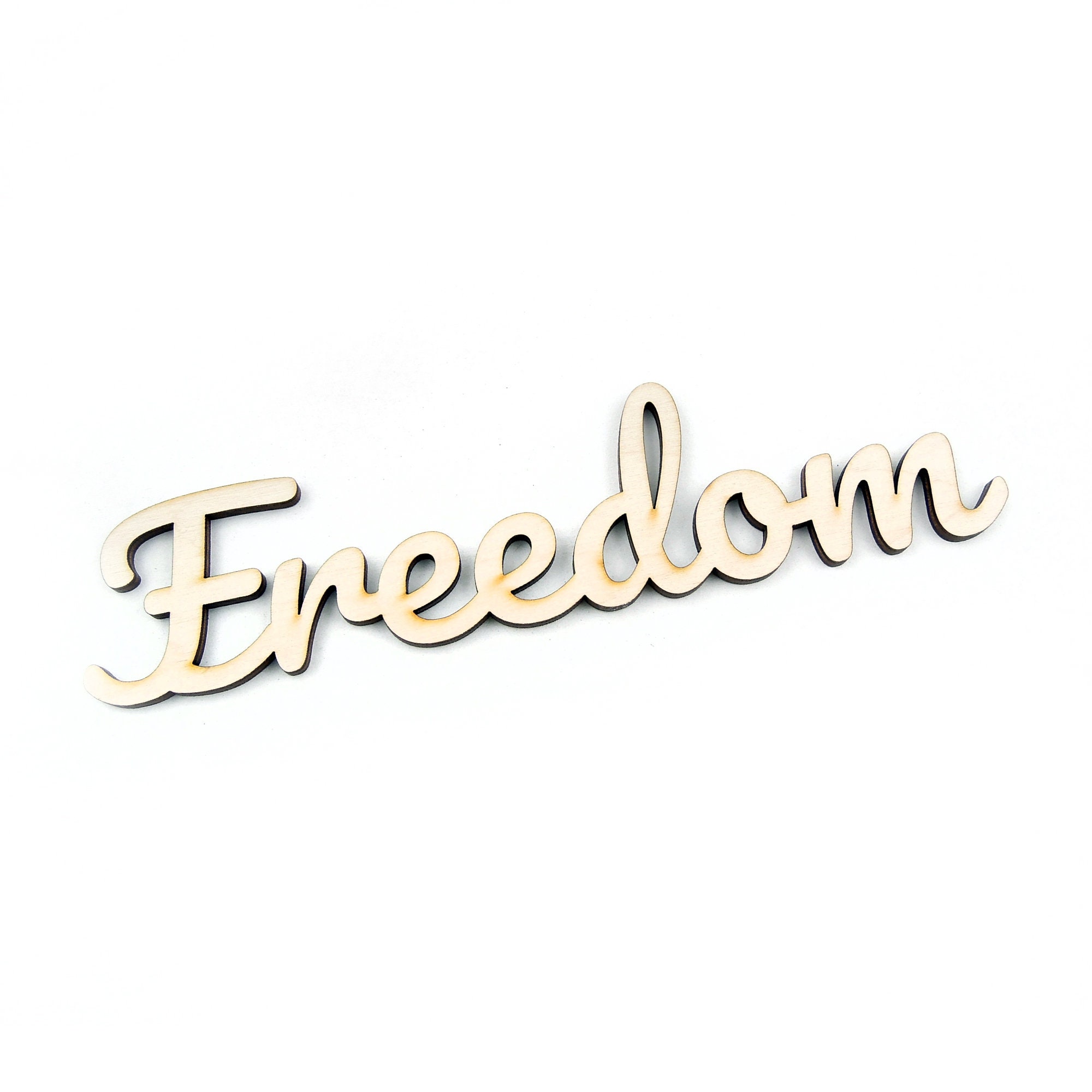 Wooden Freedom Shape for Crafts and Decoration - Laser Cut - Freedom ...