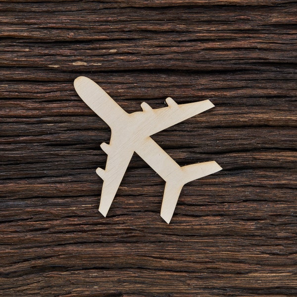 Wooden Airplane Shape For Crafts And Decoration - Laser Cut - Plane - Airplane Party - Airplane Birthday - Travel Airplane