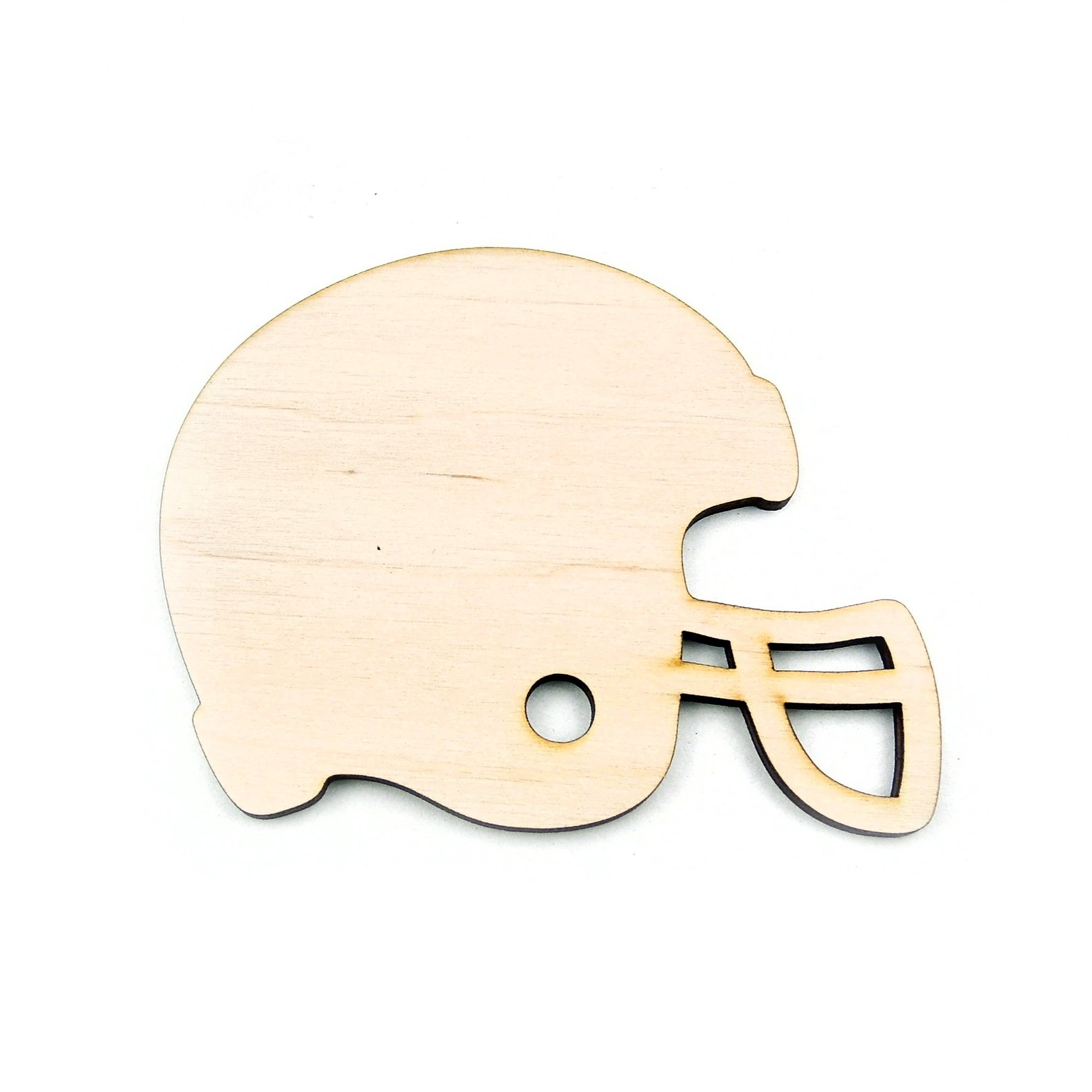 Wooden Football Helmet Shape for Crafts and Decoration Laser Etsy