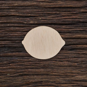 Forme de citron en bois pour l’artisanat et la décoration - Découpe au laser - Étiquettes de citron - Citrons - Limonade - Citronnier