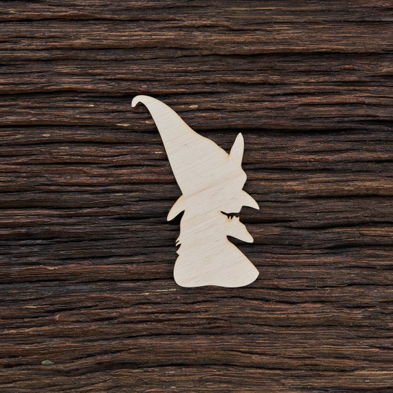 Witch Halloween Laser cut ply wood shape craft arts decoration ALL SIZES 