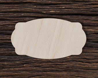 Wooden Blank Plaque for Crafts and Decorations - Blank Wooden Sign - Blank Craft Shape - Wooden Cutout Blanks - Craft Supplies