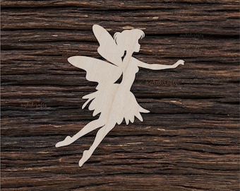 Wooden Fairy For Crafts And Decorations - Wooden Blanks - Craft Blanks - Fairy Art - Fairy Mini - Fairy Nursery