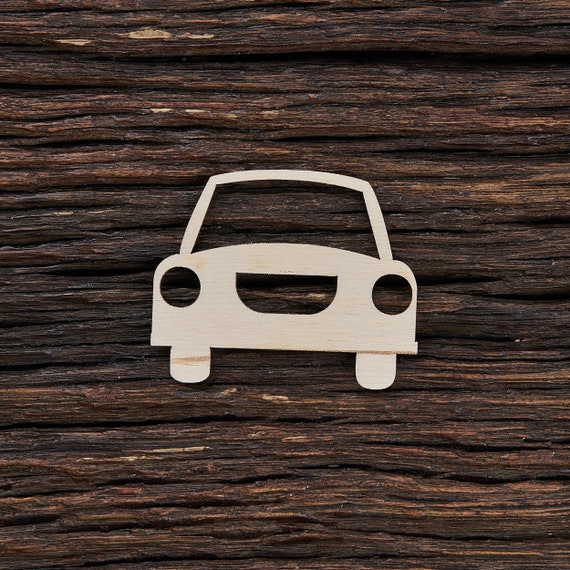 Lächelndes Auto aus Holz zum Basteln Laser cut Autoform Holzauto Autos -   Österreich