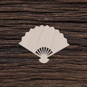 Wooden Fan for Crafts and Decorations - Fan Shape - Fan Earrings - Fan Necklace
