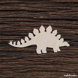 DINOSAURIER Holzform für Handwerk Und Dekoration - Laser Cut - Stegosaurus Form - Dinosaurier Geburtstag - Dinosaurier Dekor - Dinosaurier Ausschnitt