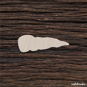 Wooden Snowmans Nose For Crafts And Decorations - Wooden Blanks - Craft Blanks - Snowman Wood Decor - Snowman Craft Shape