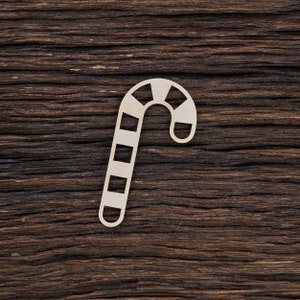 Gestreifte Candy Cane Form für Basteln und Dekoration - Laser cut - Candy Canes - Candy Cane Dekor - Candy Cane - Candy Cane Kranz