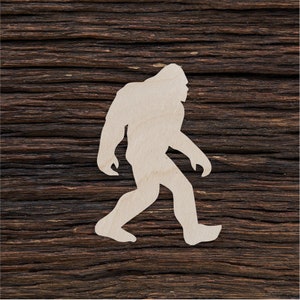 Wooden Sasquatch Shape For Crafts And Decoration - Laser Cut - Squatch - Bigfoot - Sasquatch Decor - Bigfoot Sasquatch
