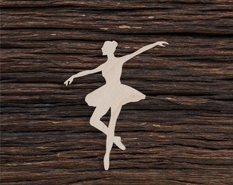Tanzende Ballerina aus Holz zum Basteln - Laser cut - Dekoration - Home Decor - Ballerina Geburtstag - Ballerina Party