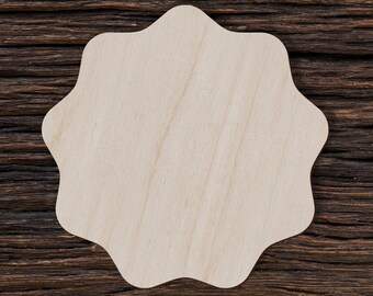 Wooden Blank Plaque for Crafts and Decorations - Blank Wooden Sign - Blank Craft Shape - Wooden Cutout Blanks - Craft Supplies