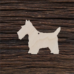 Wooden Scottie Shape For Crafts And Decoration - Laser Cut - Scottie Dog - Scottie Gift - Scottie Dogs - Scottie Dog Art