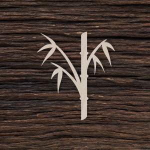 Wooden Bamboo for Crafts and Decorations - Bamboo Shape - Bamboo Cut Out - Bamboo Decor