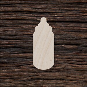 Wooden Baby Bottle for Crafts and Decorations - Wood Baby Bottle - Baby Shower Bottle - Bottle Guessing Game
