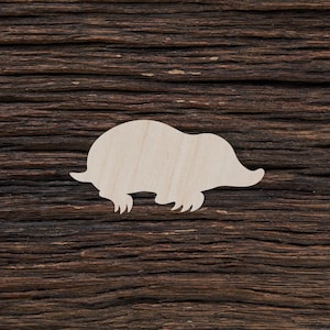 Wooden Mole for Crafts and Decorations - Mole Magnet - Mole Cut Out - Mole Pendant