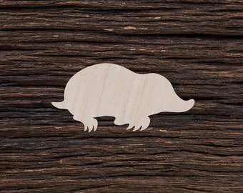 Wooden Mole for Crafts and Decorations - Mole Magnet - Mole Cut Out - Mole Pendant