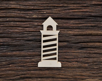 Forma di faro in legno per artigianato e decorazione - Taglio laser - Fari - Arte Faro - Faro Decor - Faro