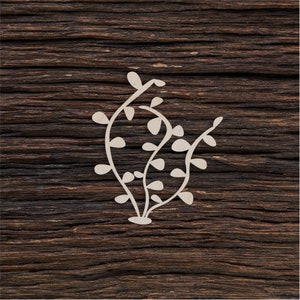 Wooden Underwater Plant for Crafts - Laser Cut - Blank Shape - Home Decoration - Wooden Shape