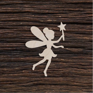 Wooden Fairy Shape For Crafts And Decoration - Laser Cut - Tooth Fairy - Fairy Garden - Fairy Godmother - Fairy Tales