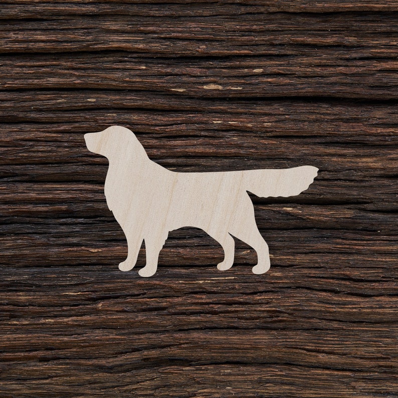 Wooden Golden Retriever for Crafts and Decorations Golden Etsy