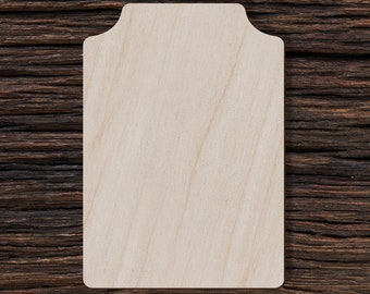 Wooden Blank Plaque for Crafts and Decorations - Blank Wooden Sign - Blank Craft Shape - Wooden Cutout Blanks - Craft Supplies