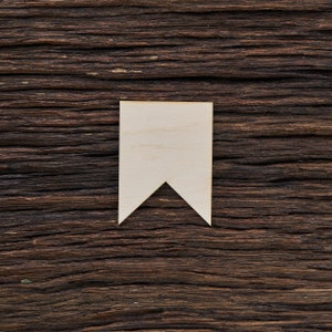 Wooden Banner Flag Shape For Crafts And Decoration - Laser Cut - Banner Flags - Bunting Banner - Banner - Wall Flag