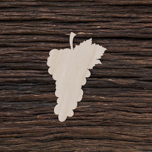 Wooden Grapes for Crafts and Decorations - Grapes Magnet - Grapes Necklace - Grapes Shape